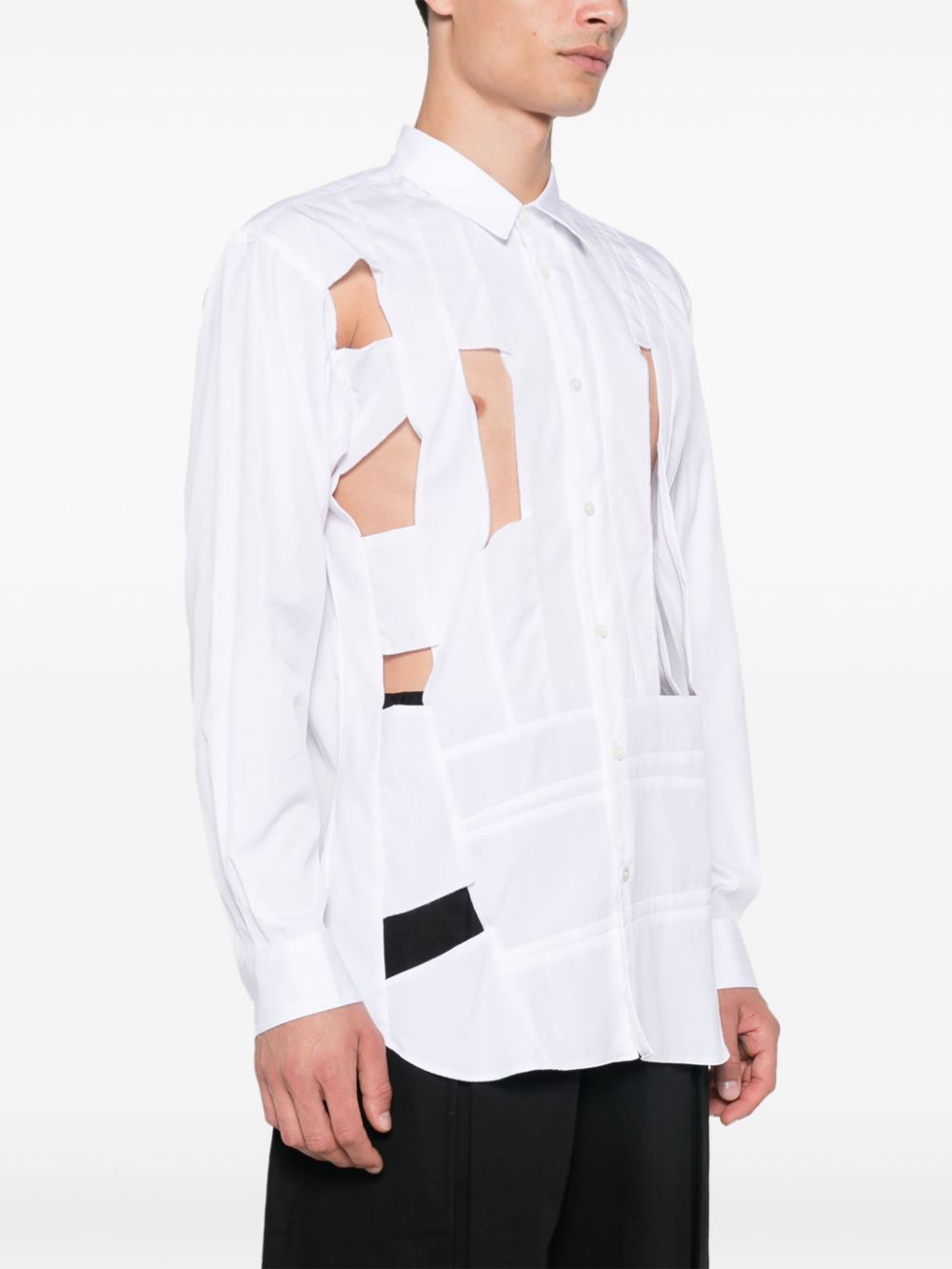 Comme Des Garcons Shirt cut-out shirt Men