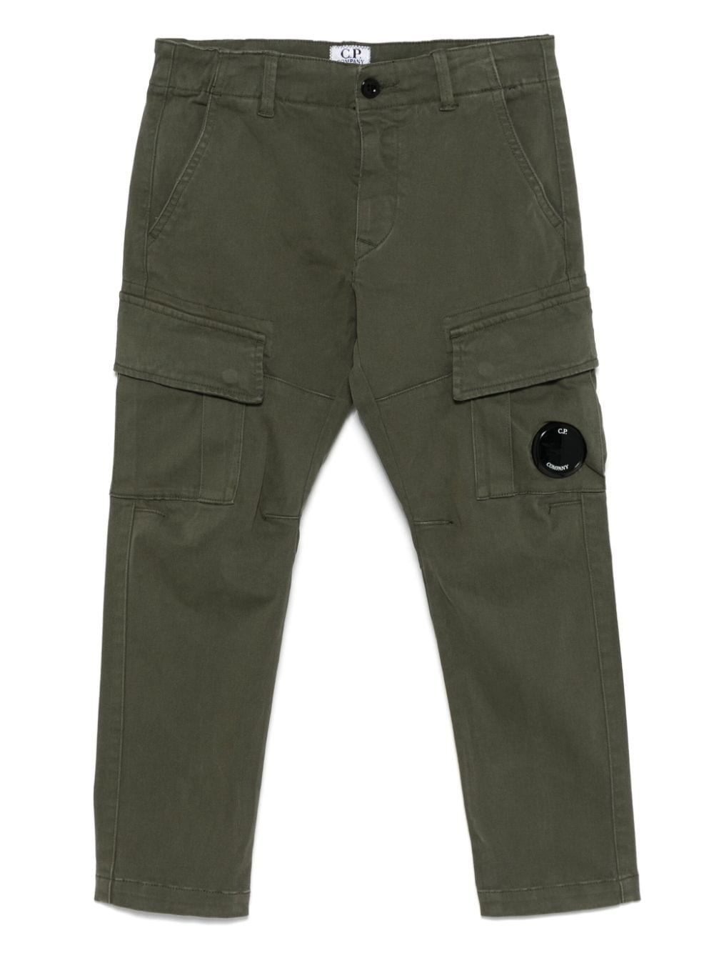 C.P. Company Kids Lens-detail cargo pants - Green