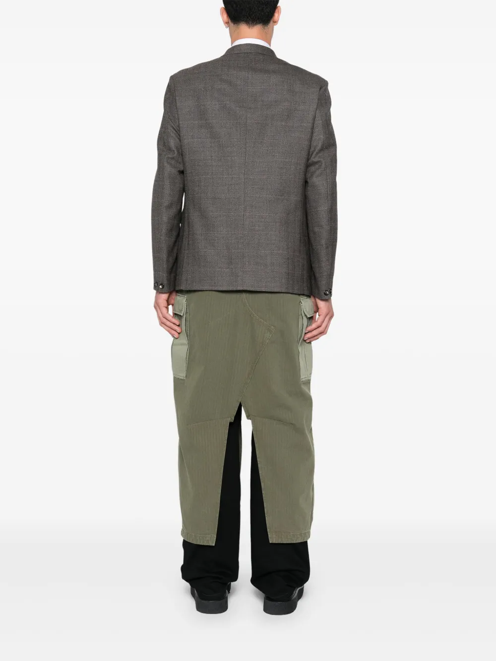 Junya Watanabe MAN Jas met vlakken Bruin