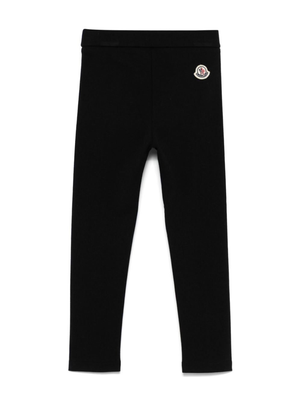 Moncler Enfant logo-patch leggings - Black