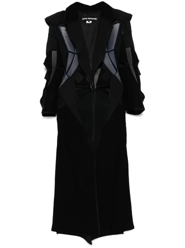 Junya Watanabe パデッドパネル コート | ブラック | FARFETCH JP