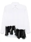 Comme Des Garçons ruffle-hem shirt - White