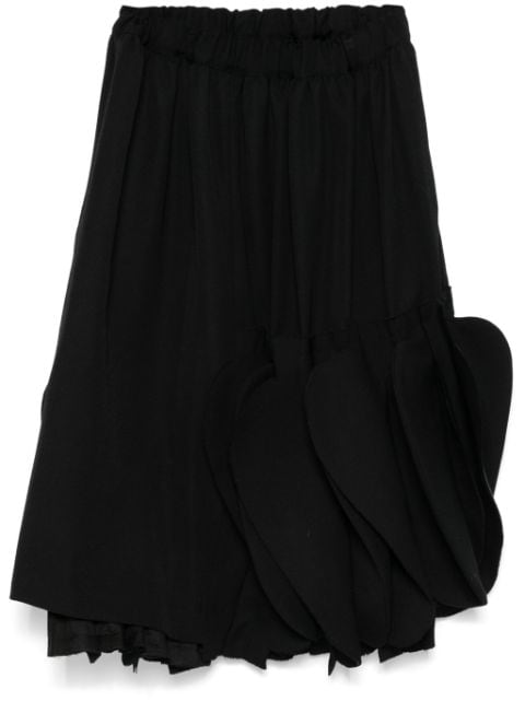 Comme Des Garçons draped midi skirt 