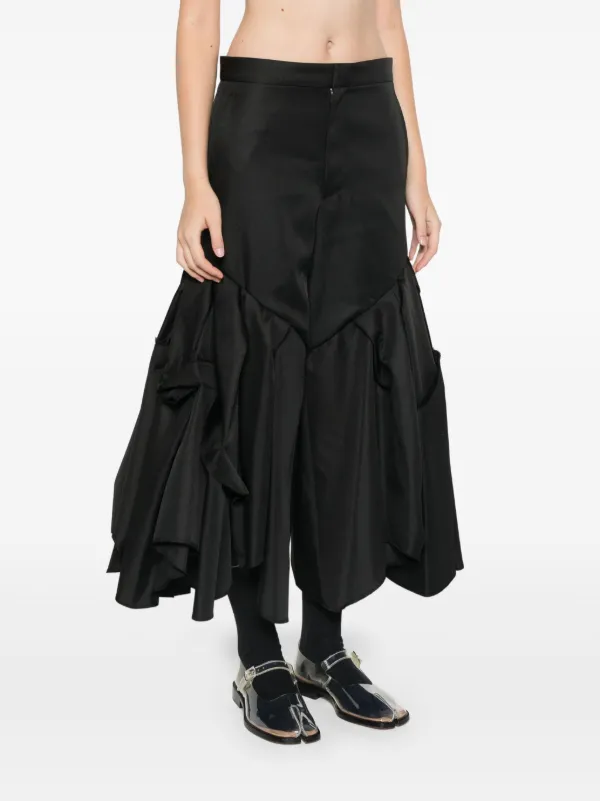 COMME des GARÇONS ブラック フレアスカート S COMME des GARÇONS ブラックフレアスカート - メルカリ