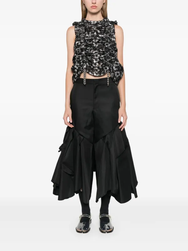 ユニセックス　フレアパンツ　コムデギャルソン Comme Des Garçons フレアパンツ | ブラック | FARFETCH JP