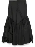 Comme Des Garçons pleated flared trousers - Black