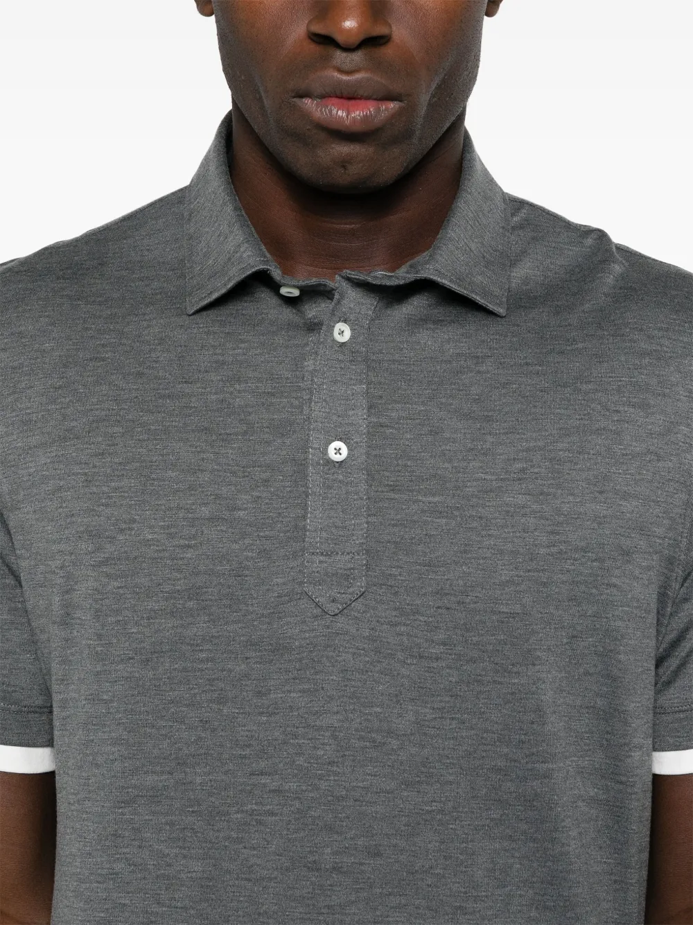 Brunello Cucinelli Overhemd met gelaagd-effect Grijs