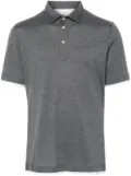 Brunello Cucinelli layered-effect polo shirt - Grey