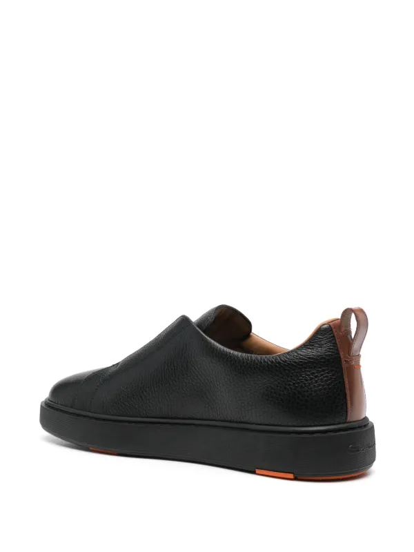 Santoni レザースニーカー | ブラック | FARFETCH JP