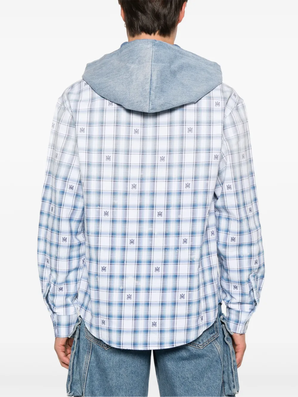 AMIRI Overhemd met logopatch Blauw