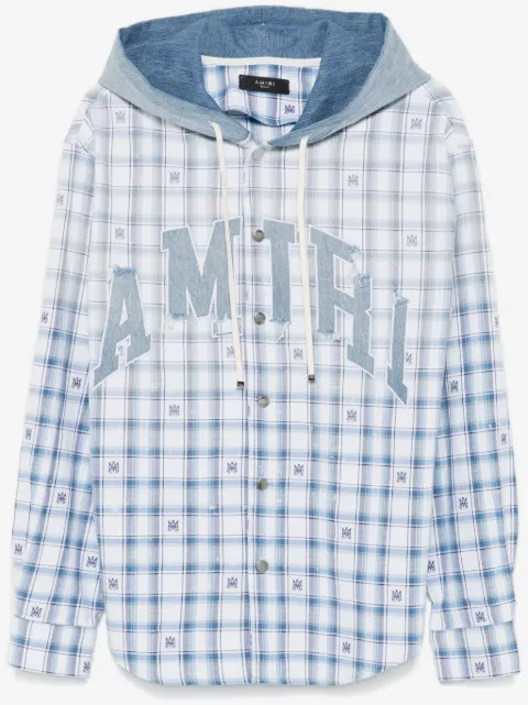 AMIRI logo-patch shirt