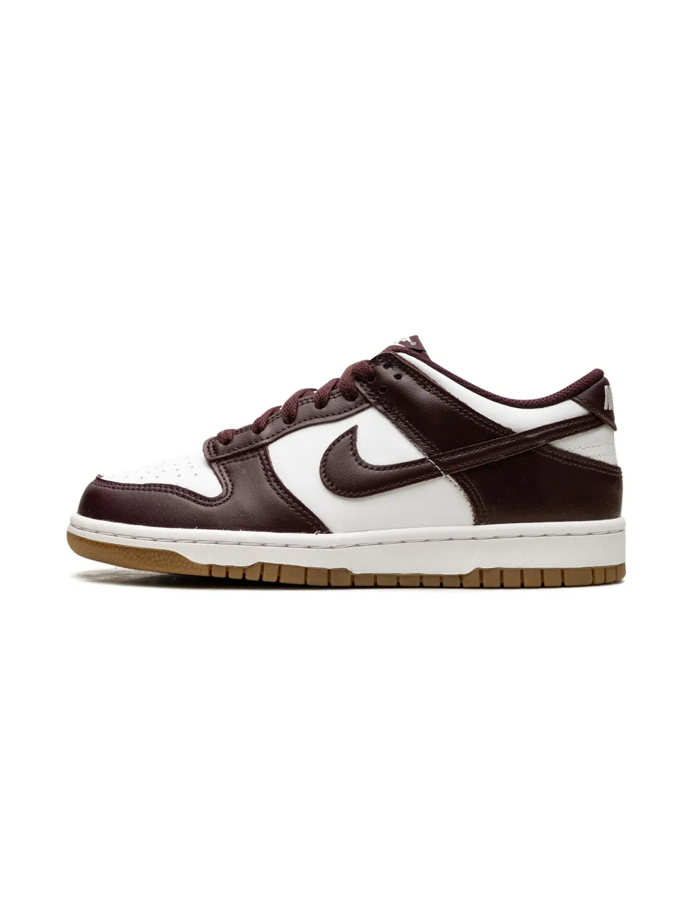 Nike Kids Dunk Low "White Gum Light Brown Burgundy Crush" sneakers Rood