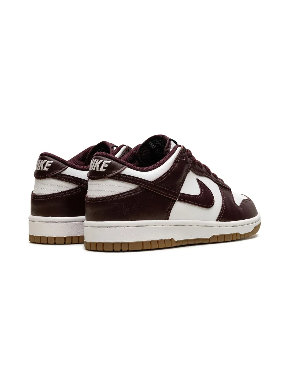 Nike Kids Dunk Low "White Gum Light Brown Burgundy Crush" sneakers Rood