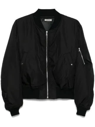 Auralee シルク ボンバージャケット | ブラック | FARFETCH JP