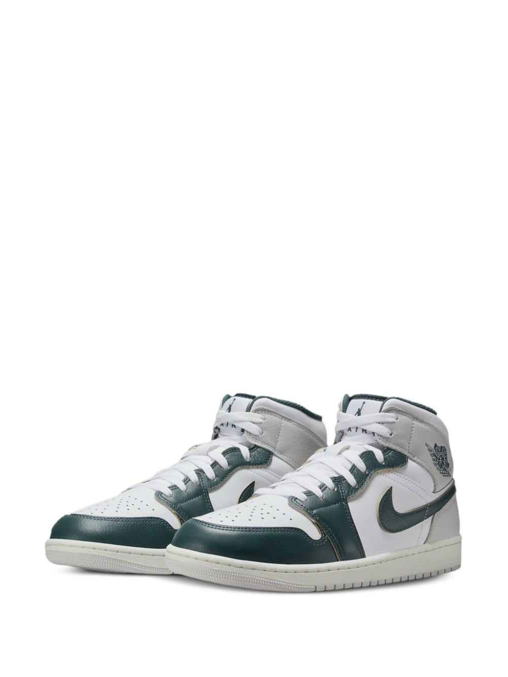 Shop Jordan Air  1 "oxidized Green" Sneakers In 103 White/oxidized Green-sail-neutral Grey