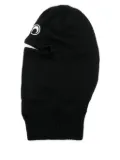Marine Serre Crescent Moon-embroidered balaclava - Black