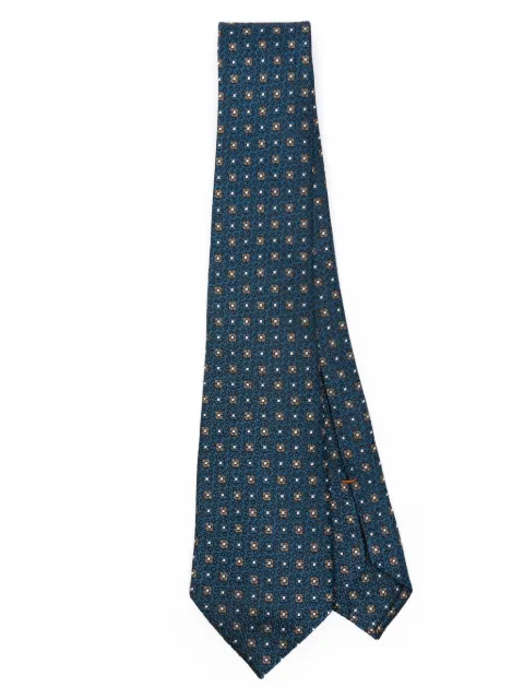 Zegna patterned-jacquard tie