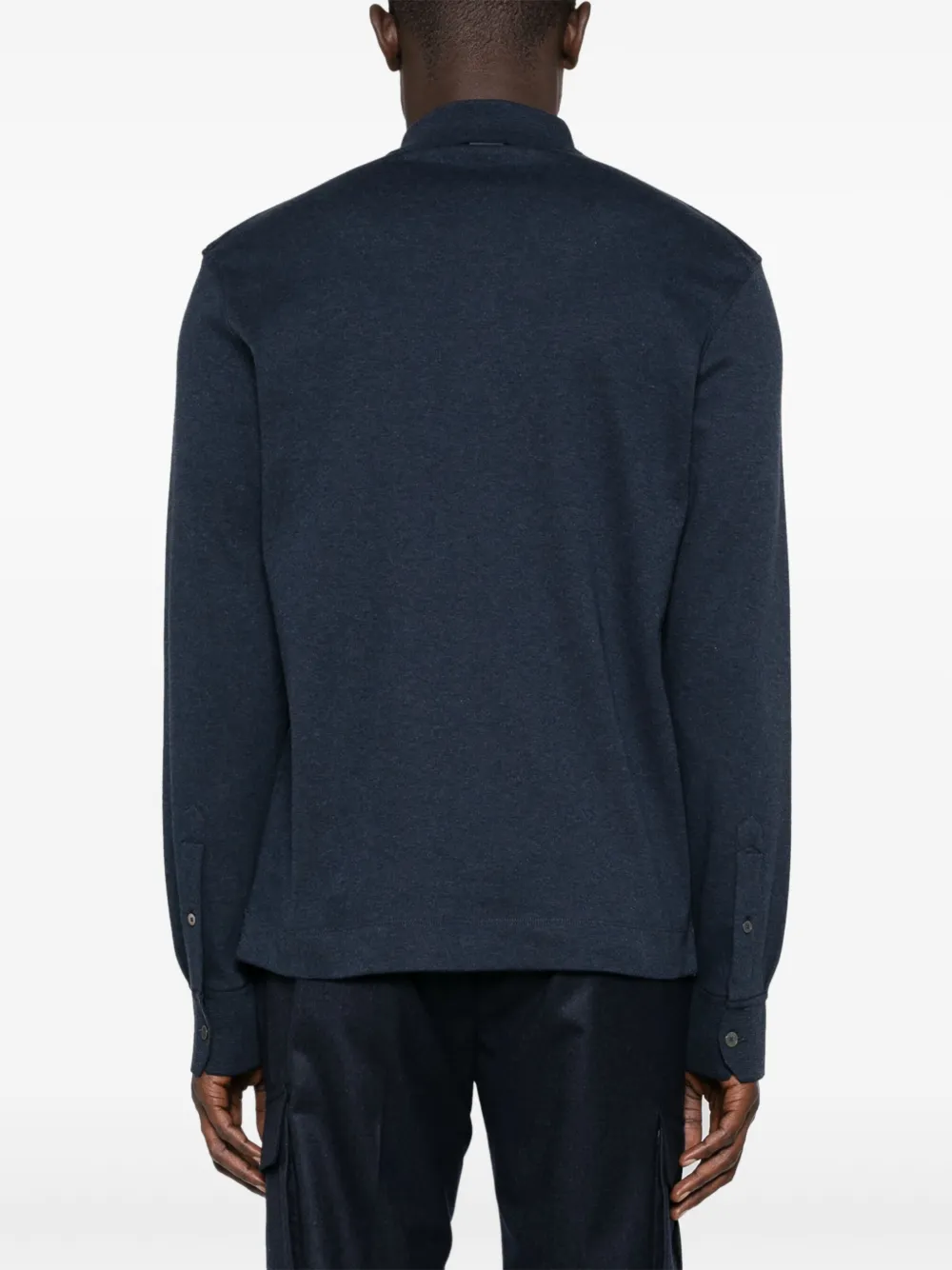 Zegna Jersey poloshirt Blauw