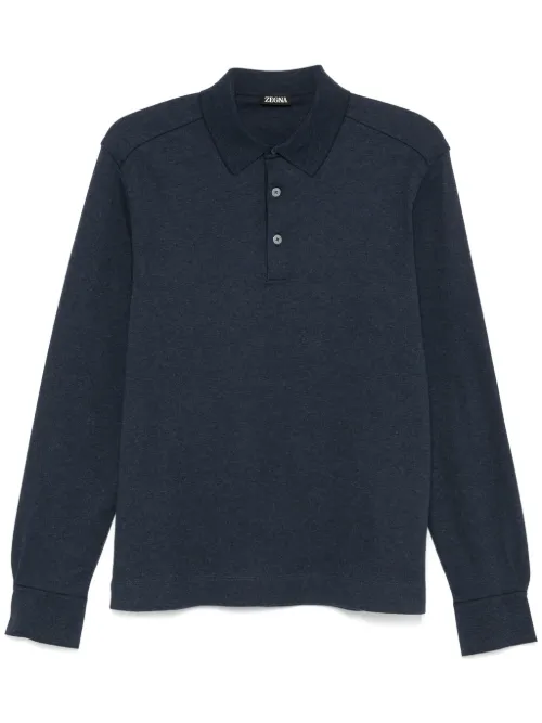 Zegna polo en jersey - Bleu - Zegna - Modalova