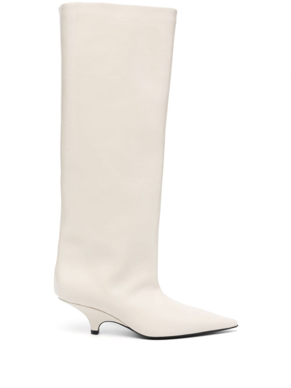 TOTEME 55mm The Wedge-Heel boot Neutrals