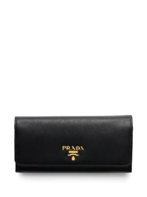 Prada ロゴ フラップ長財布 通販 - FARFETCH
