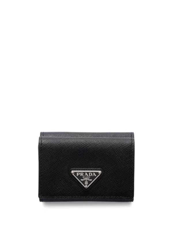 Prada saffiano small wallet sale