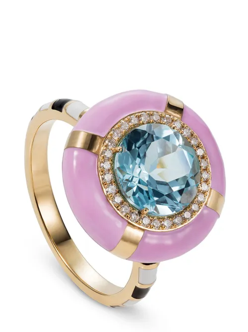 Bague Show N Tell en 18ct sertie de topaze - Nevernot - Modalova