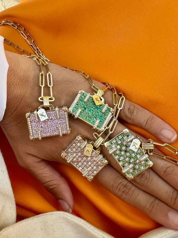 Nevernot 14kt Yellow Gold Travel multi-stone Necklace | Gold