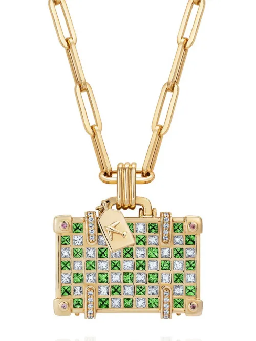 Collier Travel en 14ct serti de pierres - Nevernot - Modalova
