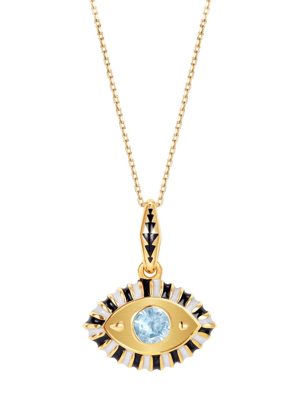 14kt yellow gold Life In Colour topaz necklace