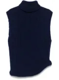 Victoria Beckham roll-neck vest - Blue
