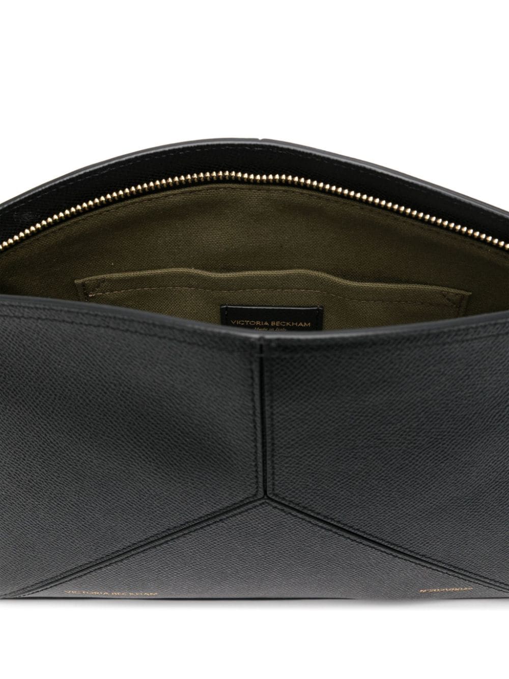 Shop Victoria Beckham Leather Clutch Bag In Black