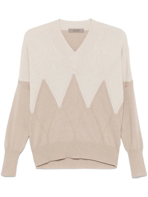 Maglione a Rombi Toni Neutri FARFETCH IT - Main Image