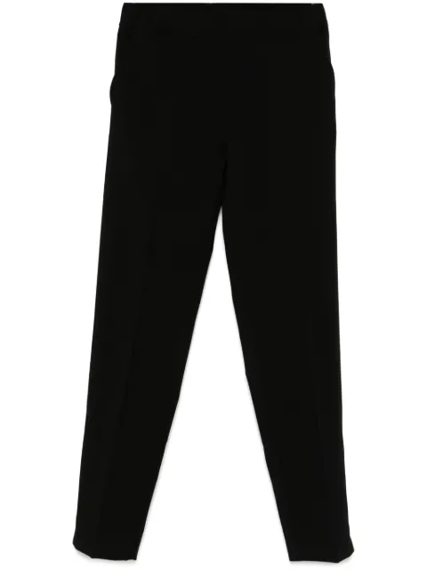 D.Exterior pressed crease trousers
