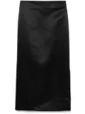 Vivetta satin midi skirt - Black