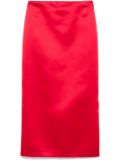 Vivetta satin midi skirt - Red