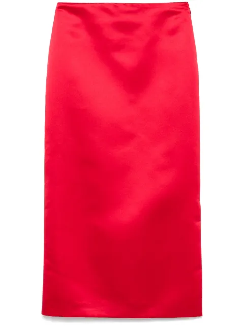 Vivetta satin midi skirt