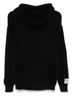 パーカー・フーディ FAMILY FIRST FW24 SWEATER HOODIE MONOGRAM (SWF2401 BK) Family First logo-jacquard Hoodie | Grey | FARFETCH