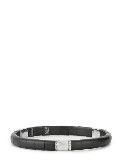 Roberto Demeglio pulsera Black en oro blanco de 18kt con diamantes y cerámica