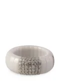 Roberto Demeglio 18kt white gold Bar Pura ceramic and diamond ring