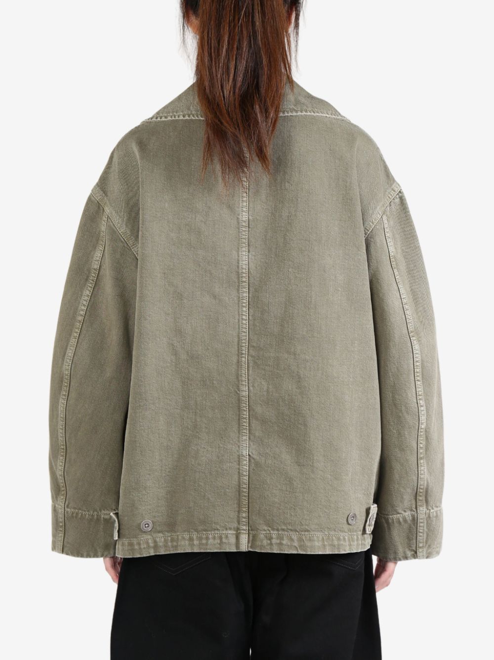 Shop Lemaire Dispatch Jacket In Green