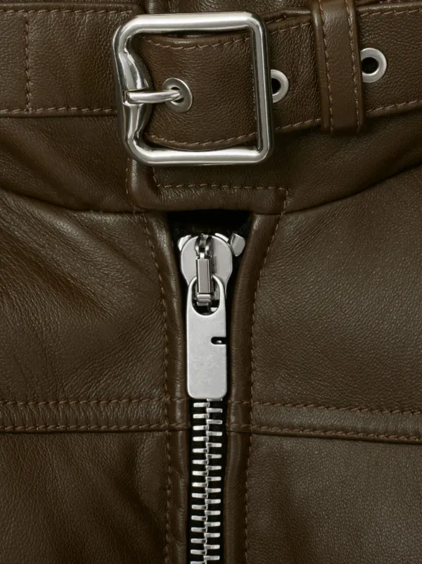 BURBERRY ブラウン レザージャケット S Burberry パデッド レザージャケット | ブラウン | FARFETCH JP
