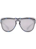 Burberry Eyewear Classic shield-frame sunglasses - Blue