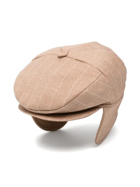 Colorichiari gorra baker boy con estampado de rayas diplomáticas