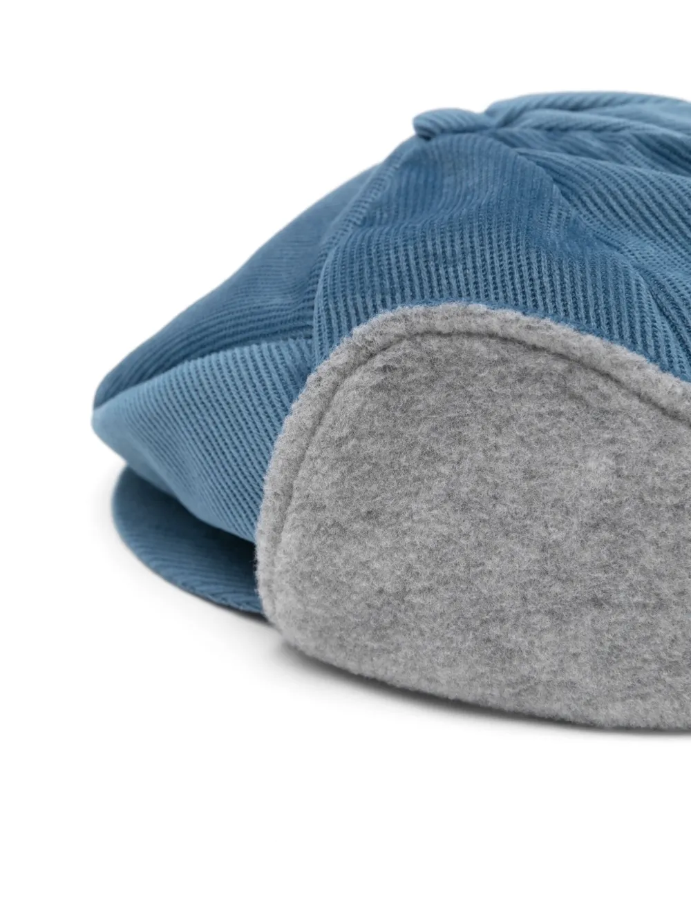 Colorichiari Ribfluwelen bakerboy pet - Blauw