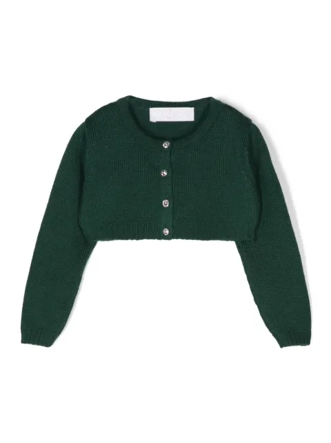 Colorichiari Cardigan com aplicação de cristais
