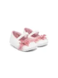 Colorichiari bow-detail ballerina shoes - White