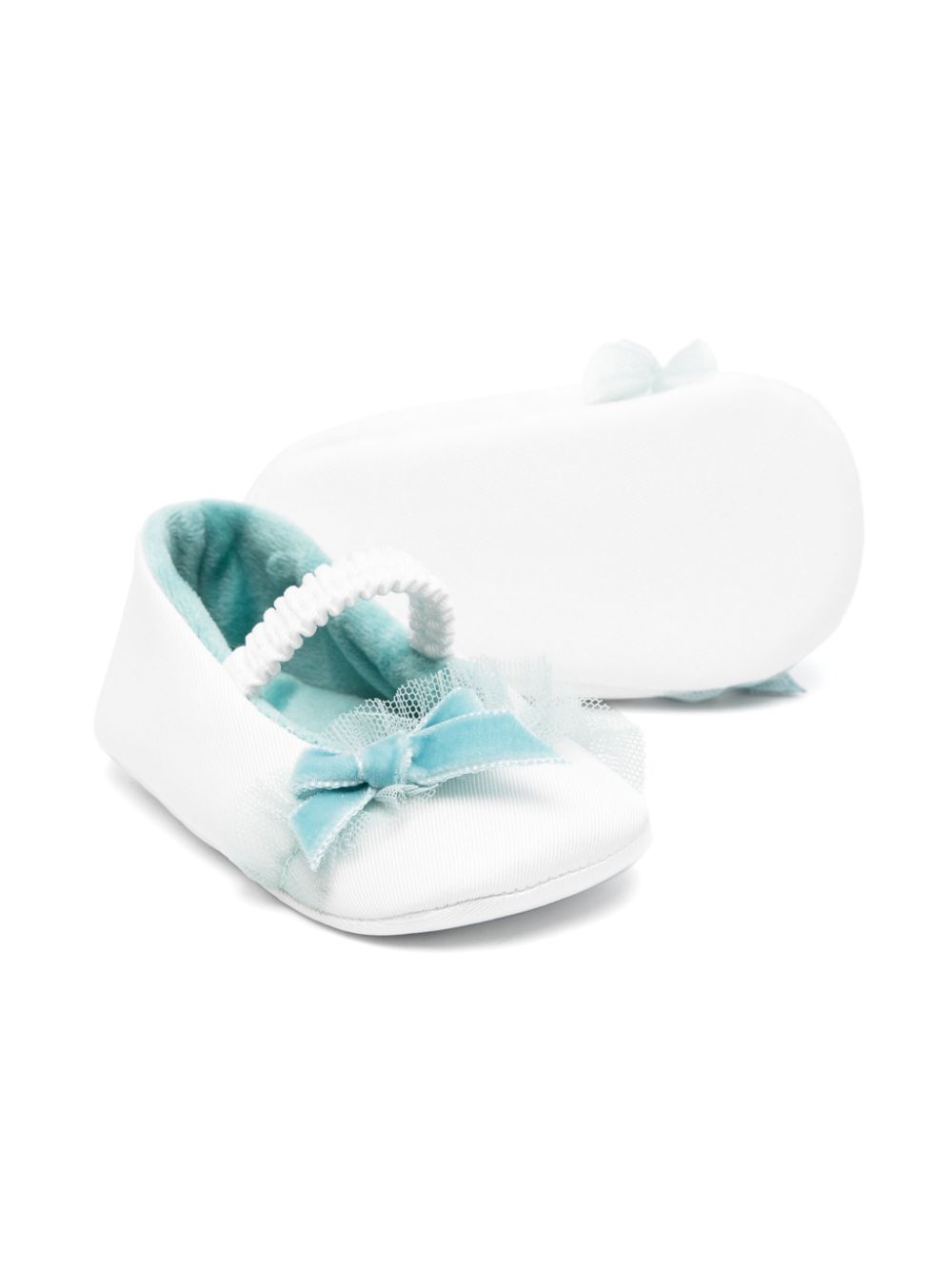 Colorichiari bow-detail ballerina shoes - White