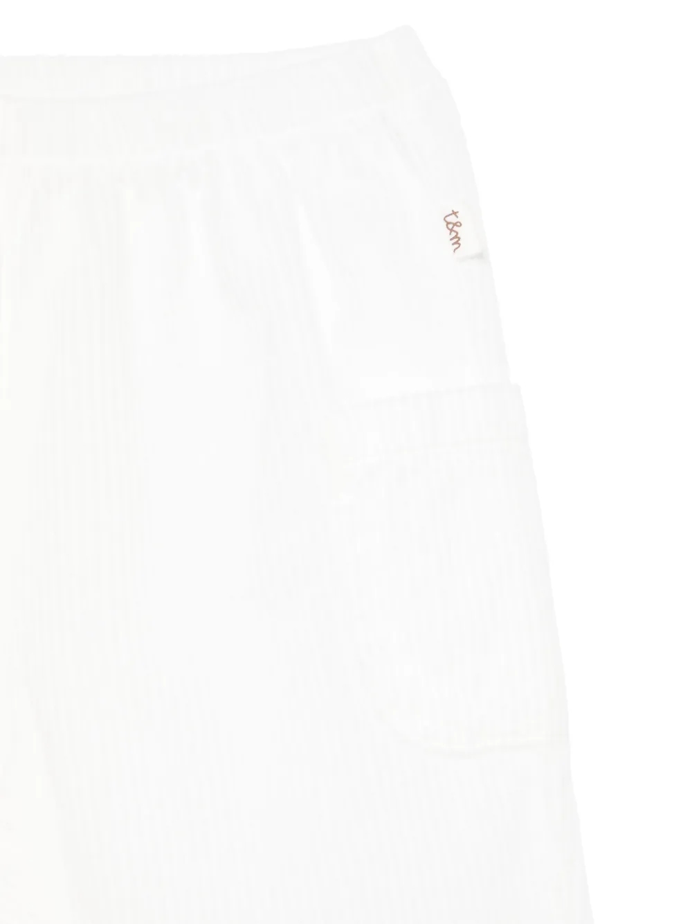 TEDDY & MINOU Ribfluwelen broek Wit