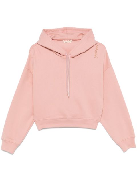 Marni embroidered-logo hoodie Women